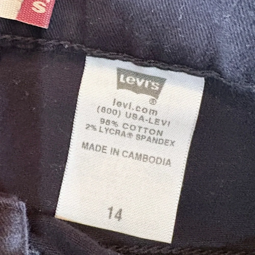 Levi's Jeans Women's Black Shorts Size 14 Stretch
